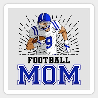 Football Mom // Retro Football Player Magnet